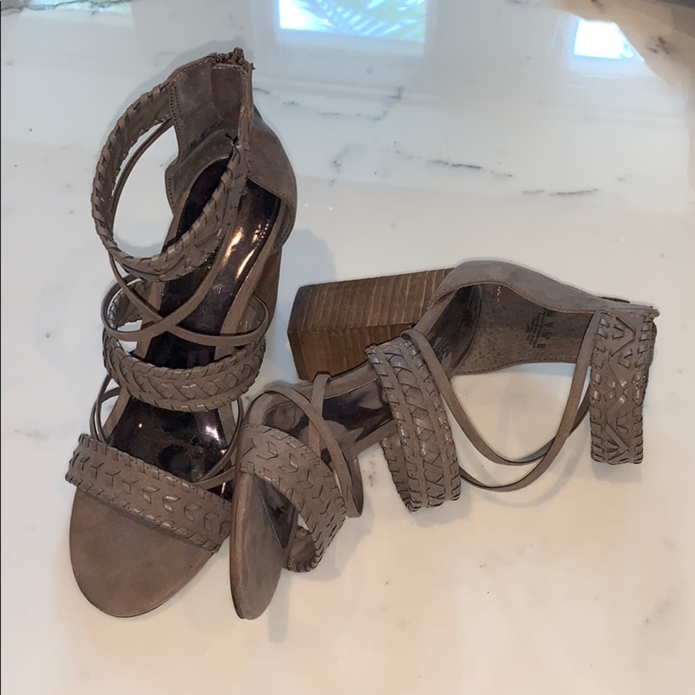 Carlos Santana chunky wedges